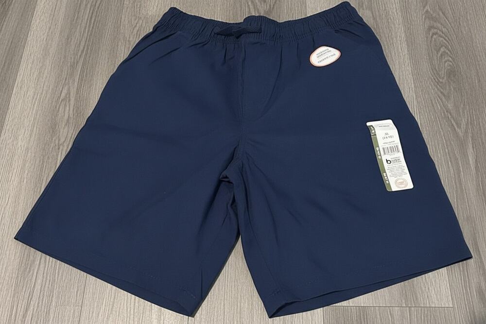 Wonder Nation Boys Pull On School Uniform Shorts XL 14-16 Navy Stretch NWT